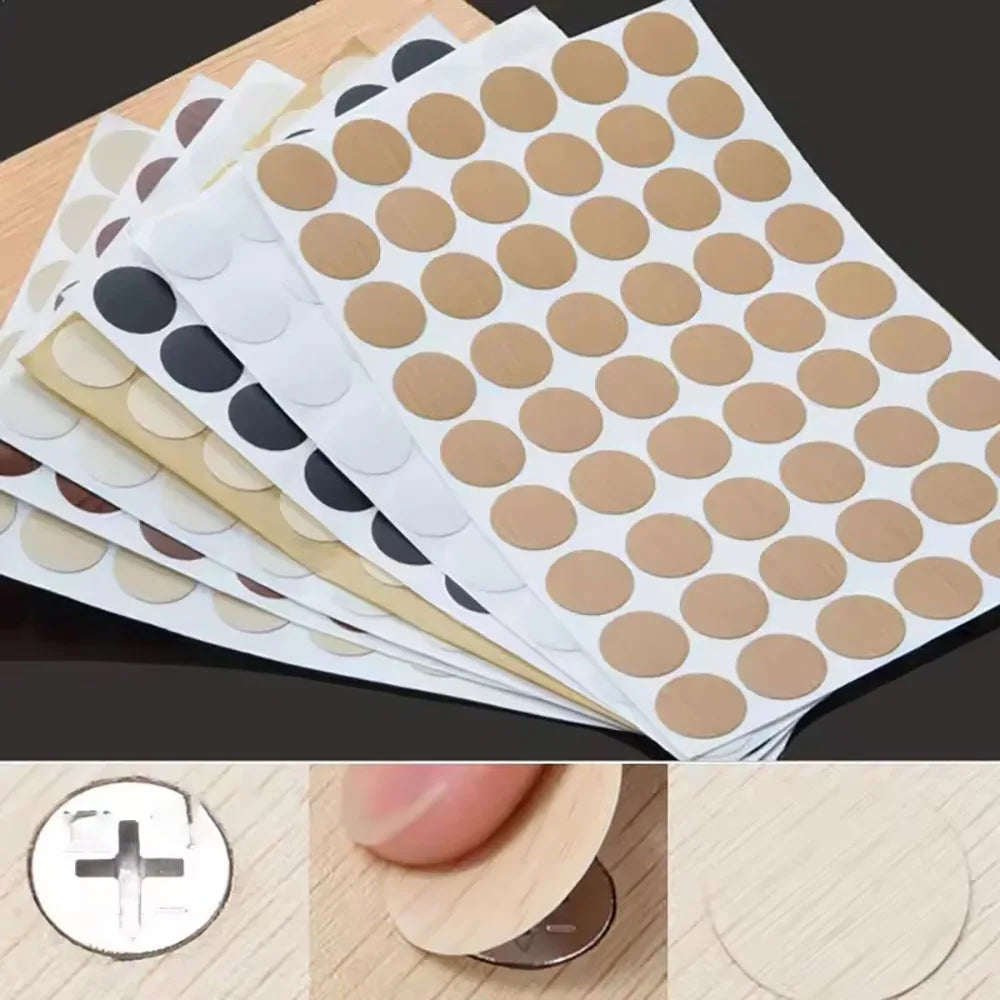 Self-Adhesive Screw Hole Cover Stickers Set – 54 Pcs