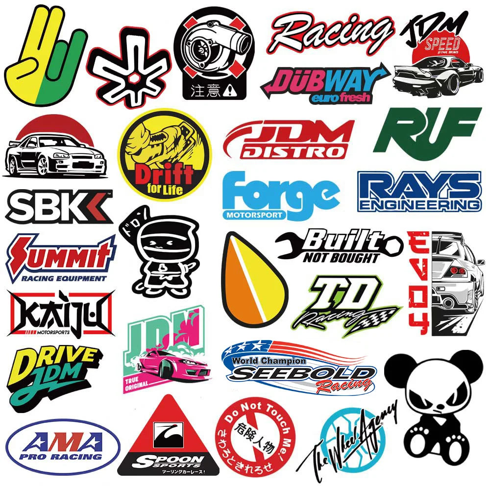 JDM Sticker Pack for Car, Bike, Laptop & Skateboard