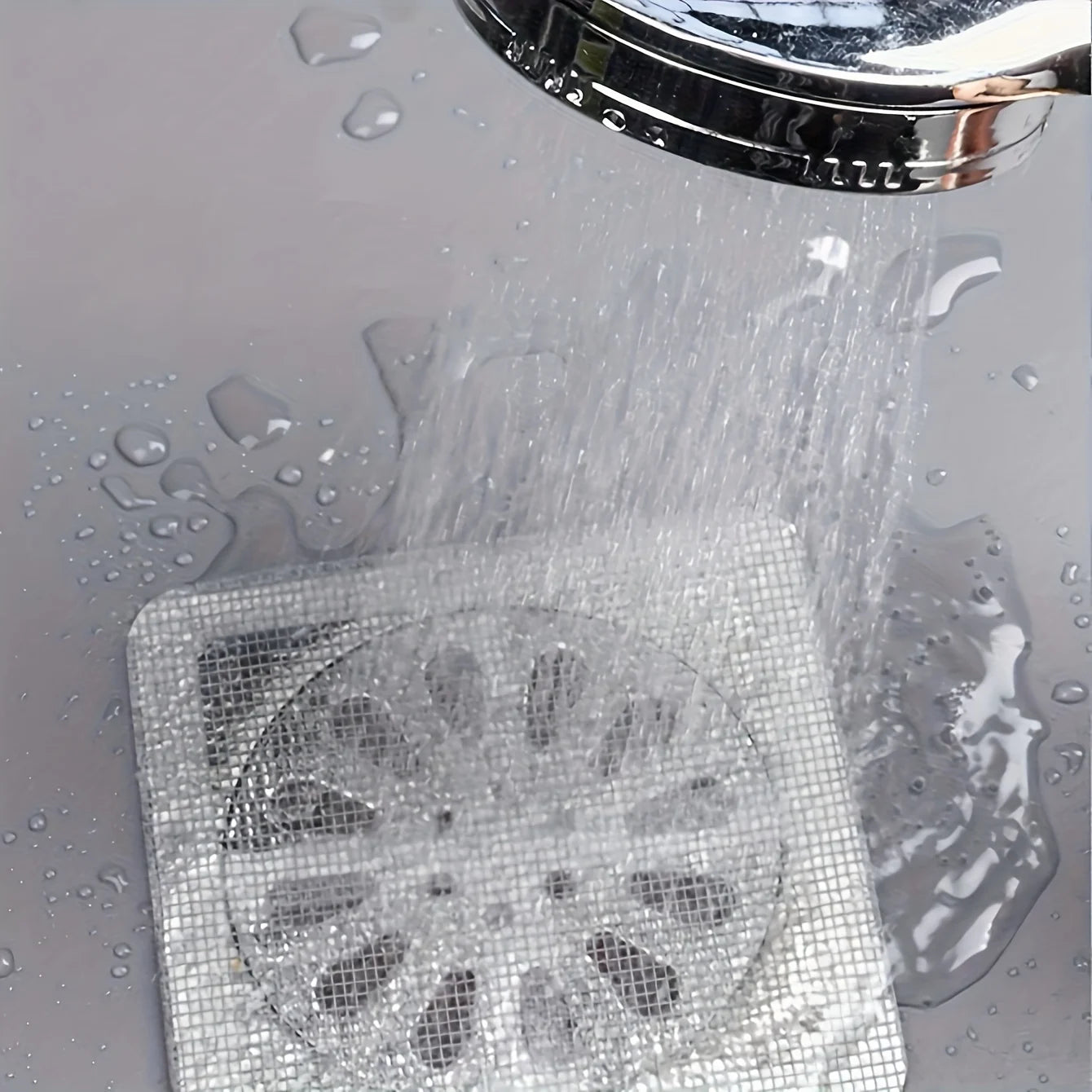 Self-Adhesive Floor Drain Hair Filter Mesh Strip
