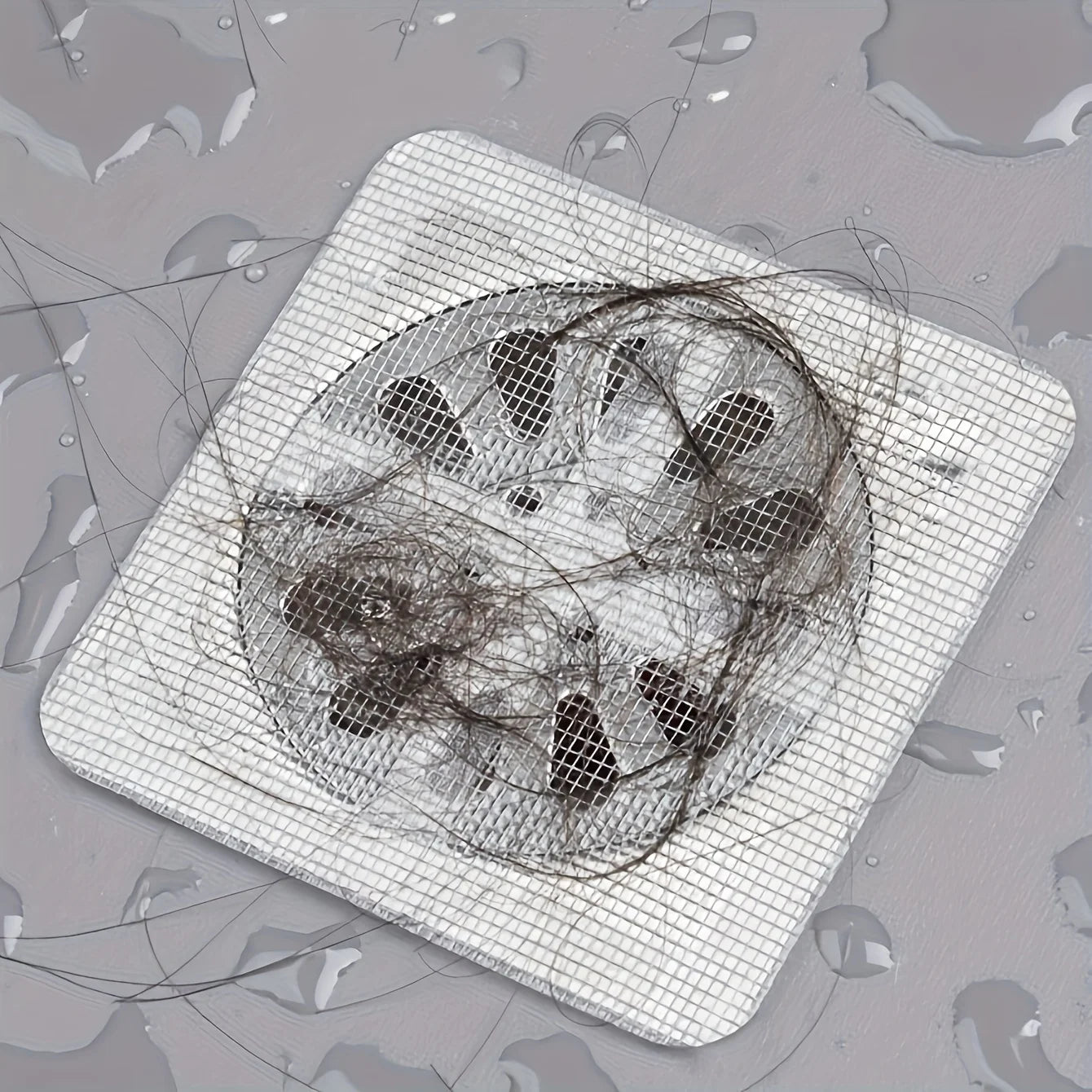 Self-Adhesive Floor Drain Hair Filter Mesh Strip