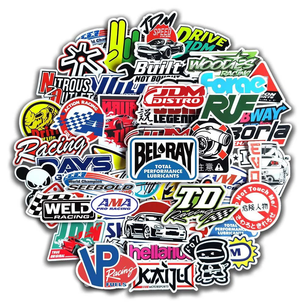 JDM Sticker Pack for Car, Bike, Laptop & Skateboard