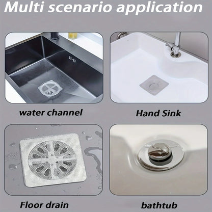 Self-Adhesive Floor Drain Hair Filter Mesh Strip